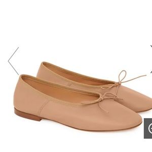 Mansur Gabriel biscotti beige ballet flats.  Size 38.5